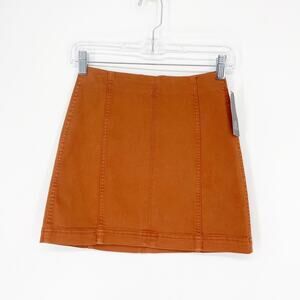 Wild Fable Brown A-Line Mini Skirt Size 00
